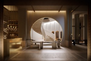 Nhẹ nhàng với mẫu thiết kế spa uốn lượn